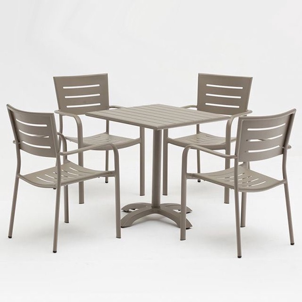 Aluminum Outdoor Garden Restaurant Furniture Cafe Table 【AL-30008-TT】