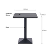 High Hardness Bar Fixed Sintered Stone Table