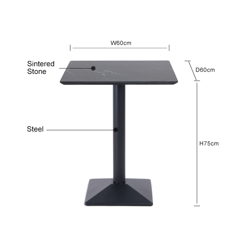 High Hardness Bar Fixed Sintered Stone Table