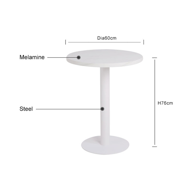 Anti-uv Melamine Coffee Shop Table