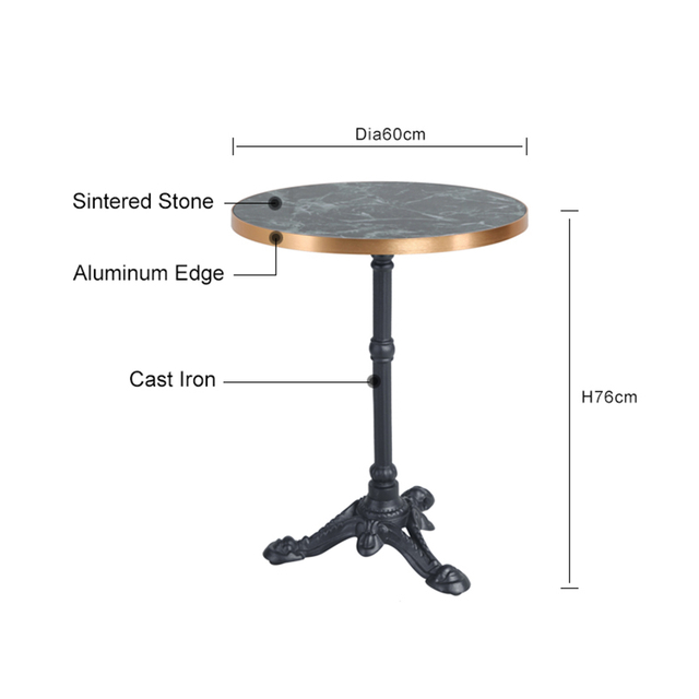Round Side Customize Garden Table