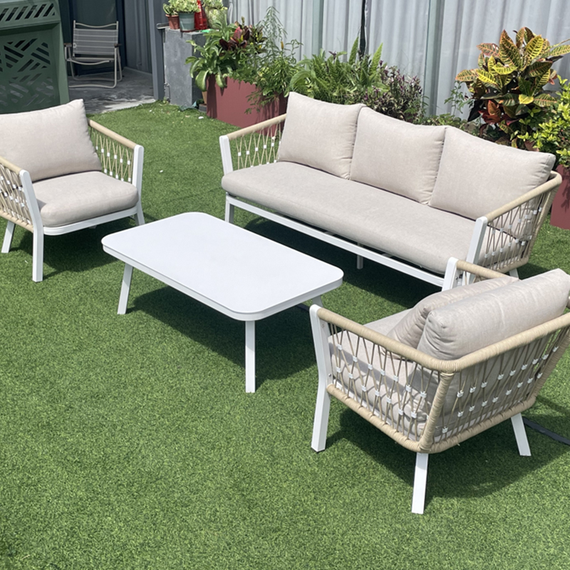 New Classic Natural Wood Pool Furniture Set