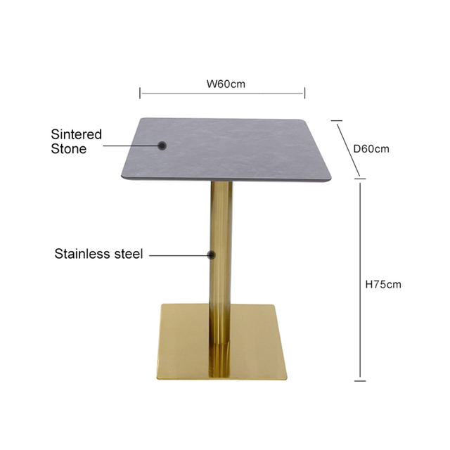 Scratch Proof Metal Cafe Table