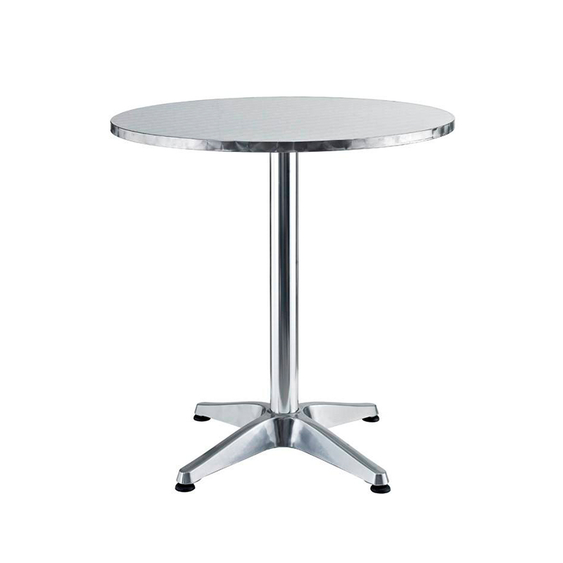 Silver 4 Seater Customize Stainless Steel Table