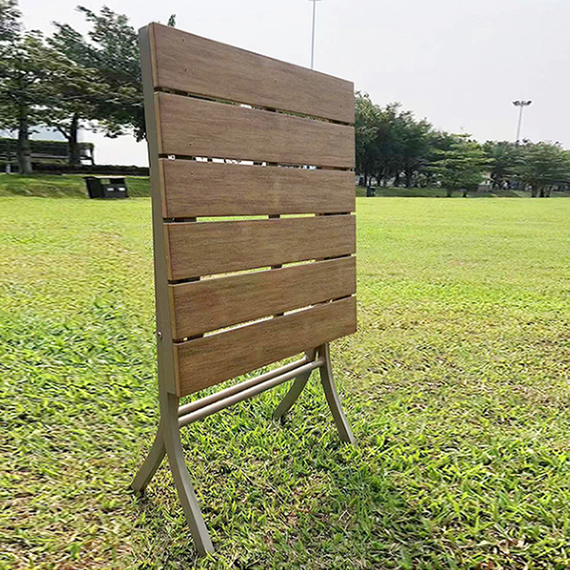Foldable Plastic wood Comfortable Restaurant Table PW-30132-TT