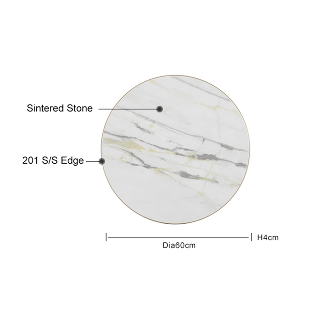 Rose Gold 60 Inch Rectangle Sintered Stone Table Top