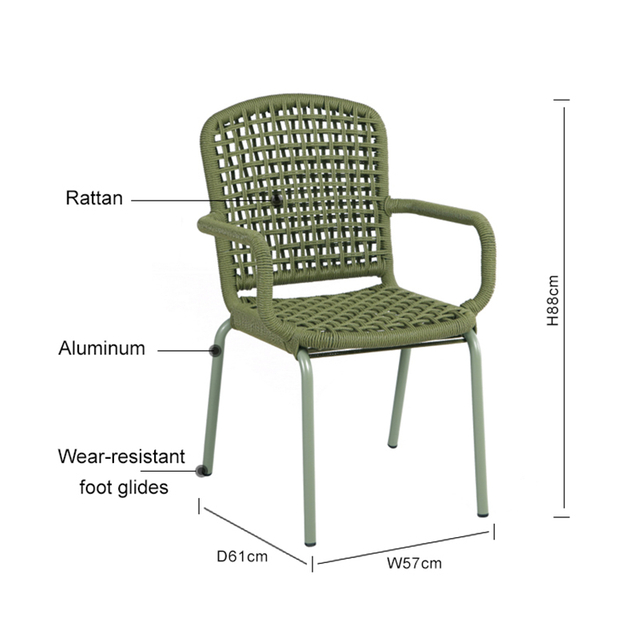 Grey Hotel Outdoor Rattan Chair