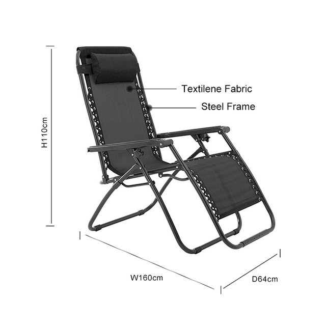 High Quality Dark Black Steel Chair