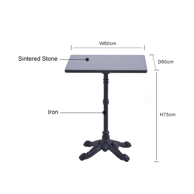 High Strength Bedroom Oval Sintered Stone Table