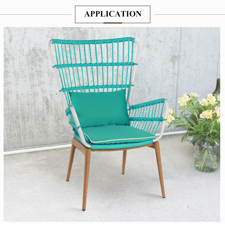 Restaurant Furniture Aluminum Wicker Outdoor Chair 【I can-20034】