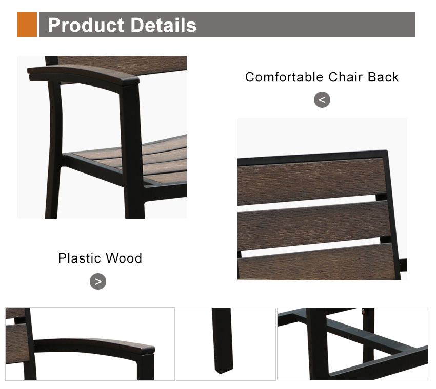 plastic wood bar chairs