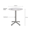 Waterproof Living Room Square Sintered Stone Table