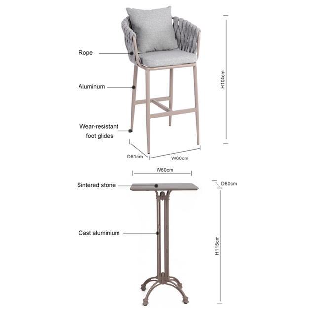 Royal Adirondack Cafe Furniture Set