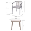 Dining Solid Wood Garden Furniture Set