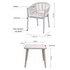 Full Size Textilene Bar Furniture Set