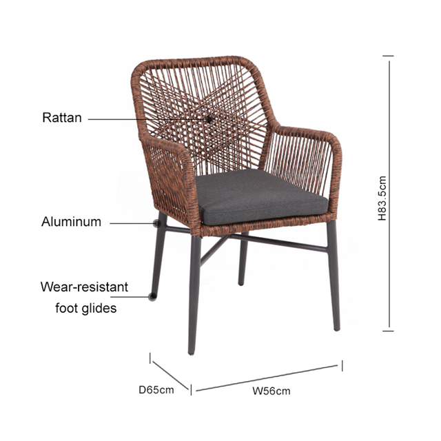 Customize Rattan Chair Cafe