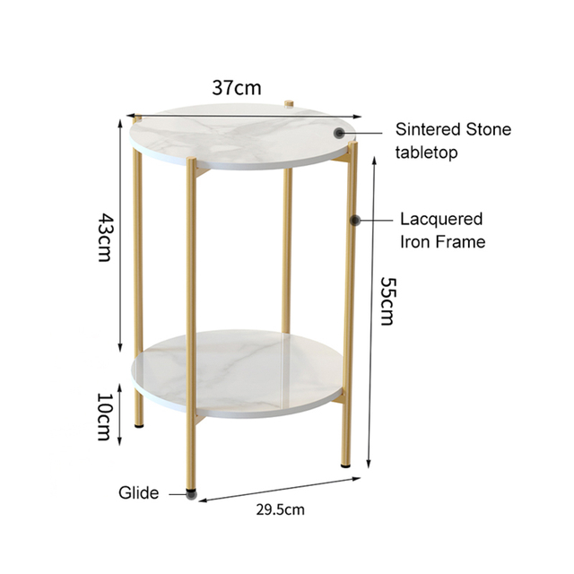 High Strength Bedroom Furniture Square Sintered Stone Table