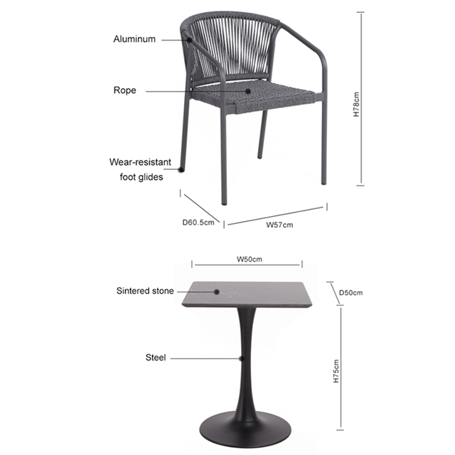 Luxury Bamboo Pool Furniture Set