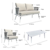 Luxury Leather Beach Furniture Set