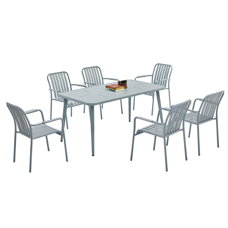 Affordable All Aluminum Restaurant Furniture Set