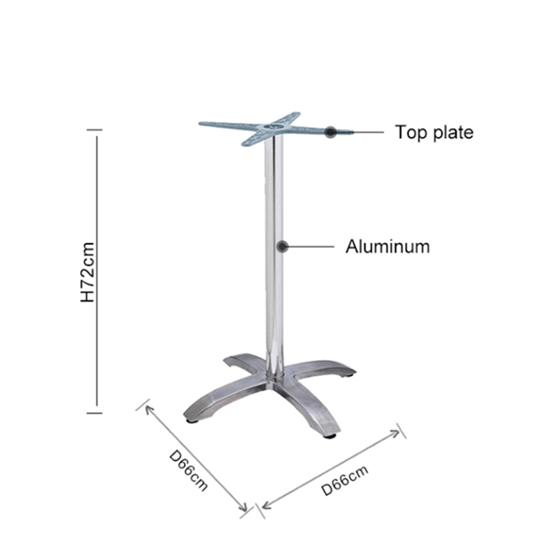 Aluminum Modern Restaurant Table Leg