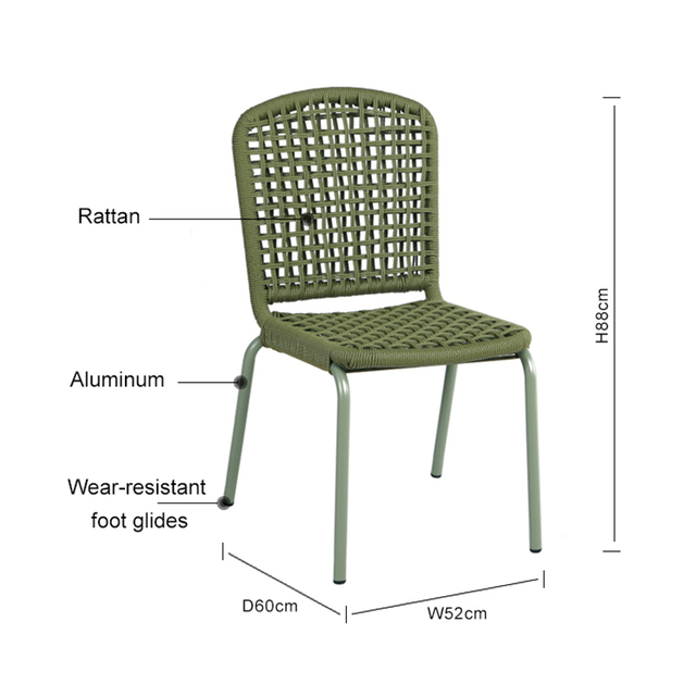 Customize Folding Imitation Old Brown Color Rattan Chair