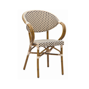 Cafe & Bistro Outdoor Garden Restaurant Aluminum Wicker Chair Bc-08035