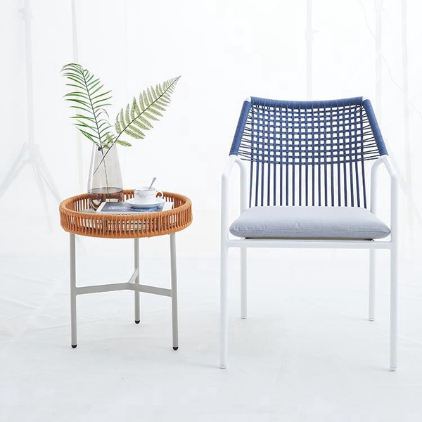 Nordic Style Home Furniture Rope Small Round Modern Coffee Corner Side Table【I can-30127】