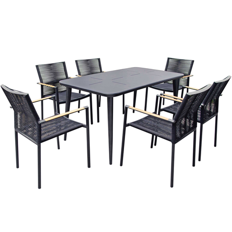 Formal Solid Wood Garden Furniture Set