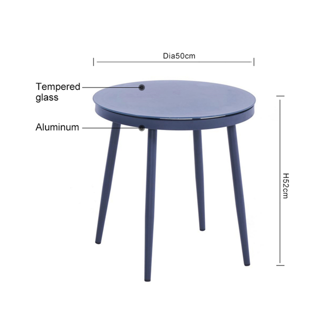 OEM Dining Room Silver Glass Table