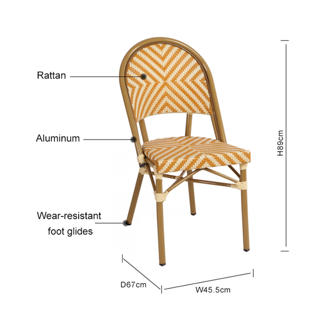 Comfy Rattan Chair Bistro