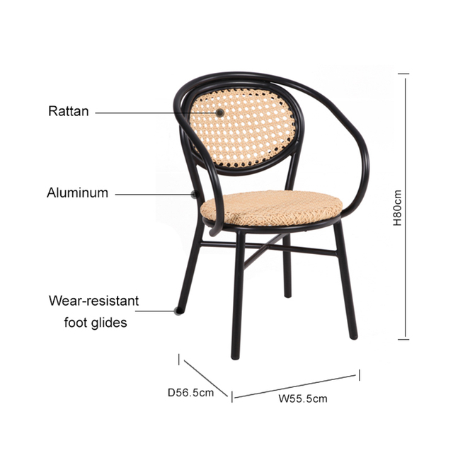 Commercial Rattan Chair Restaurant