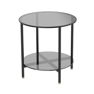 Round Side Glass Coffee Table