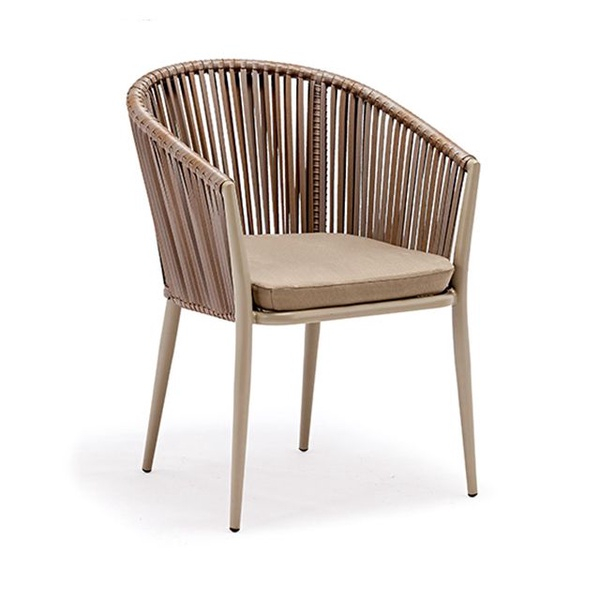 Modern Patio Furniture Outdoor Rope Woven Chair For Garden【RC-20082 Arm】