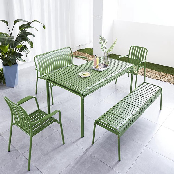 Modern Outdoor Aluminum Leisure Table And Chair Garden Patio Furniture【Tany】