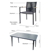 Formal Solid Wood Garden Furniture Set