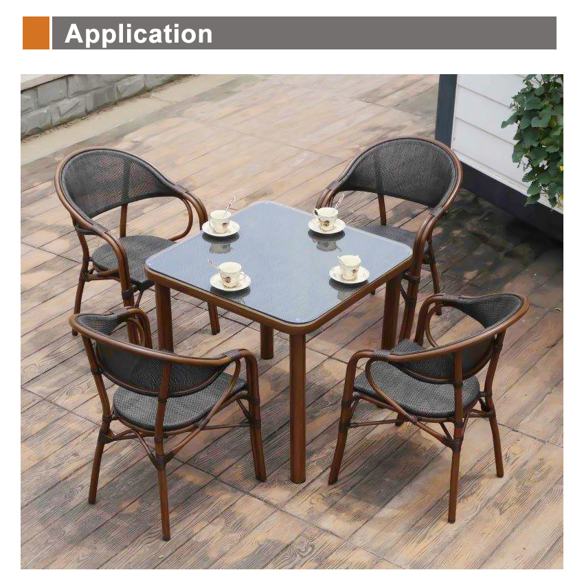 Outdoor Glass Table Set