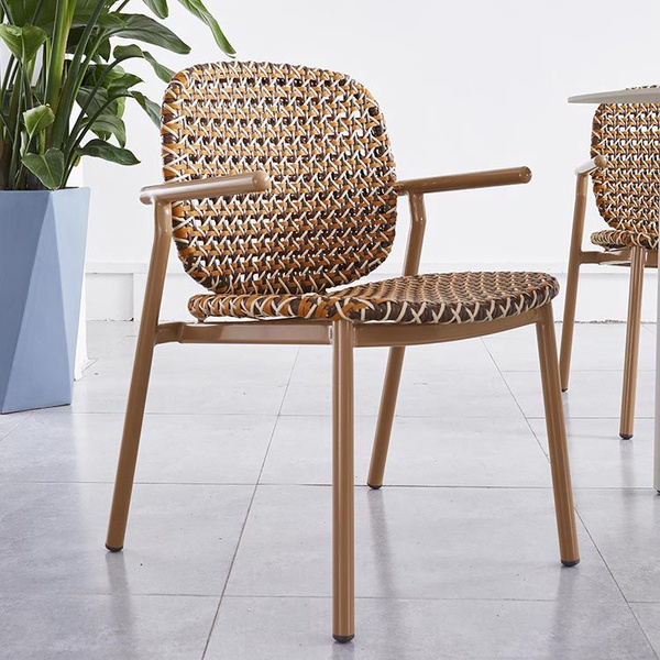 Vintage Furniture Outdoor French Rattan Bistro Chairs【I can-20172】