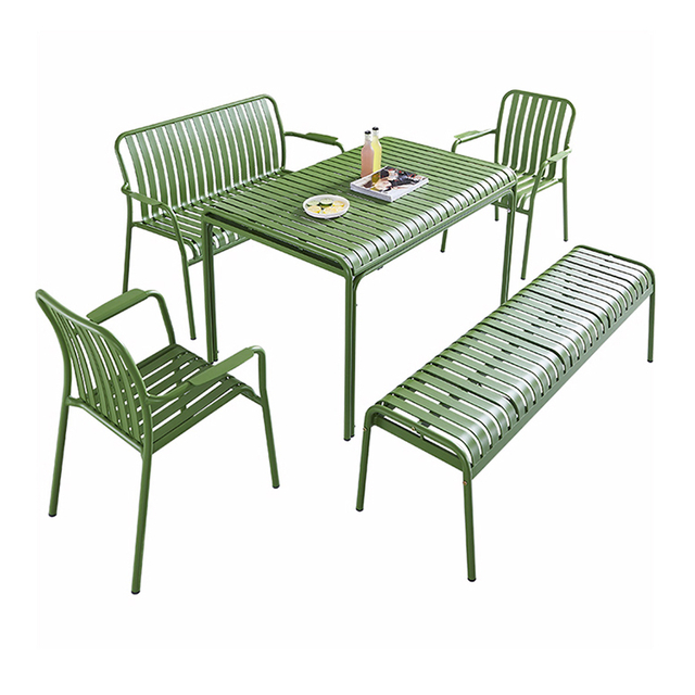 Modern Outdoor Aluminum Leisure Table And Chair Garden Patio Furniture【Tany】