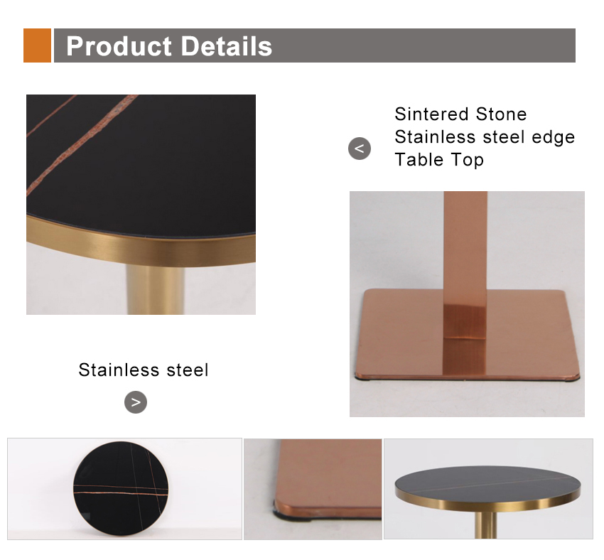round cafe table