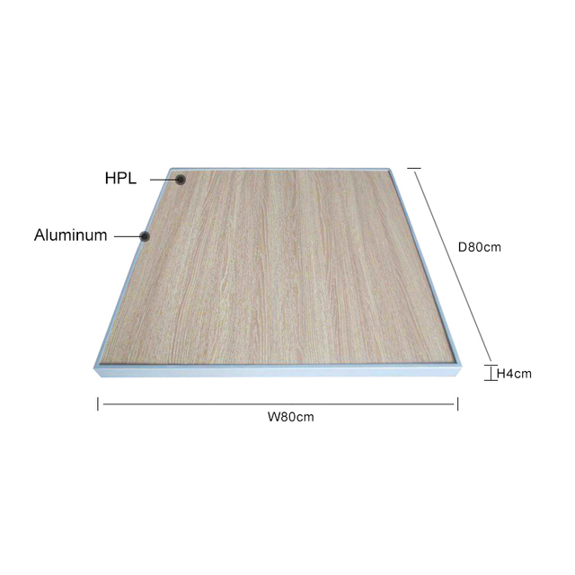 Square Custom Coffee Shop Table Top