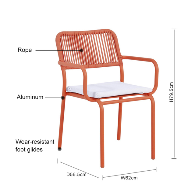 New Design Red Rope Chair