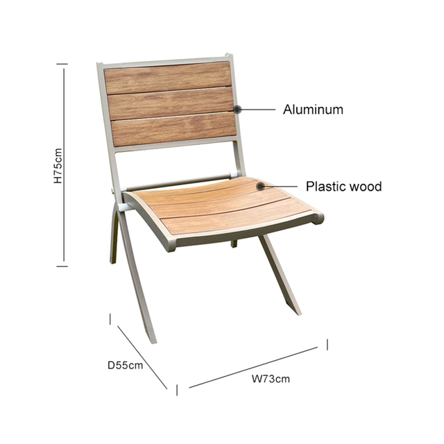 Foldable Plastic wood Comfortable Restaurant Table Set SE-502358
