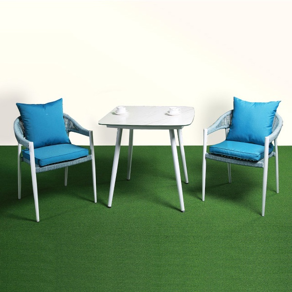 Factory Price Luxury Leisure Waterproof Rope Metal Garden Patio Outdoor Cafe Furniture【I can-50092】