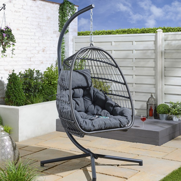 Outdoor rattan furniture swing hanging chair rattan chair