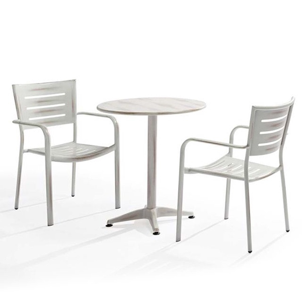 Aluminum Round Patio Outdoor Restaurant Bistro Cafe Table 【AL-30009-TT】