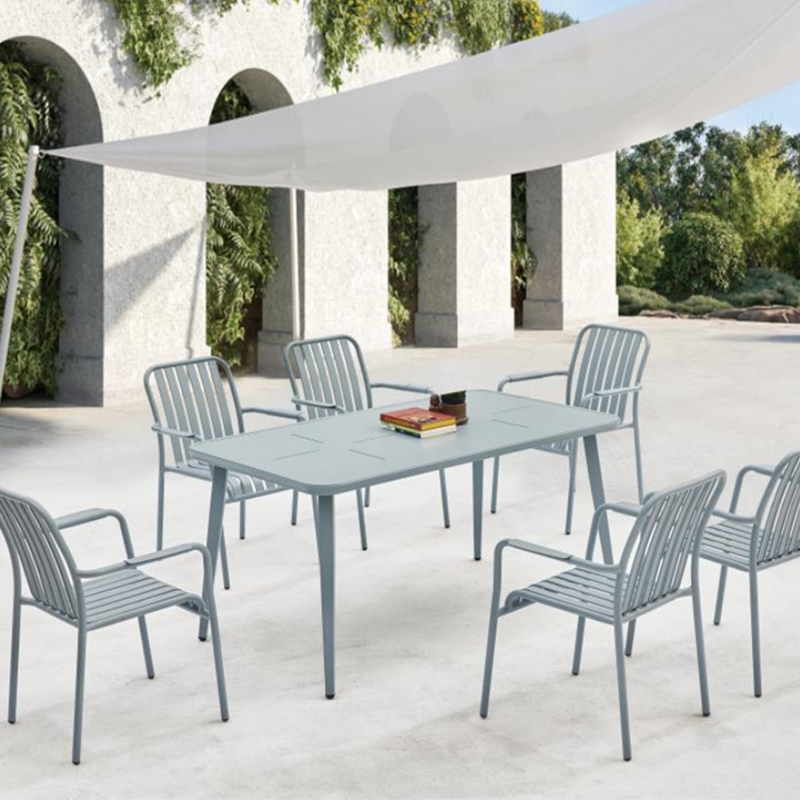 Affordable All Aluminum Restaurant Furniture Set