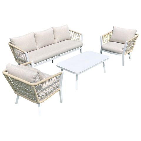 New Classic Natural Wood Pool Furniture Set