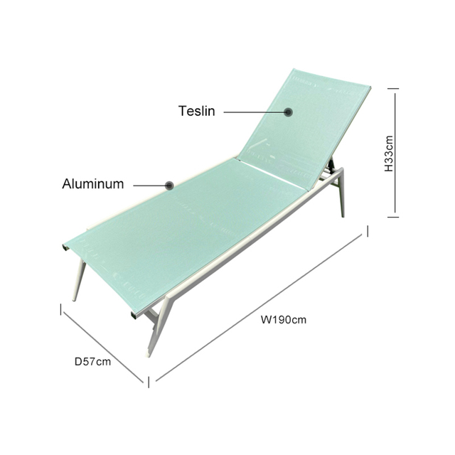 Silver Customized Bistro Foldable Chair