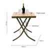 Foldable Plastic wood Comfortable Restaurant Table Set SE-502358